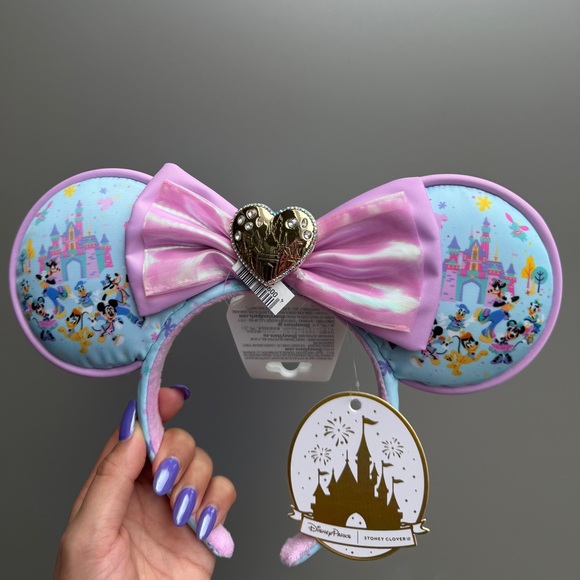 Disneyland's 70 Anniversary Ears Disney x Stoney Clover Lane PARK EXCLUSIVE!! 💖 - Picture 1 of 5